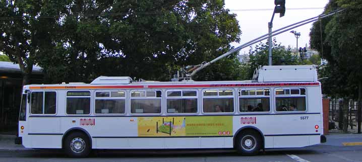 San Francisco MUNI ETI Skoda 14TrSF trolley 5577